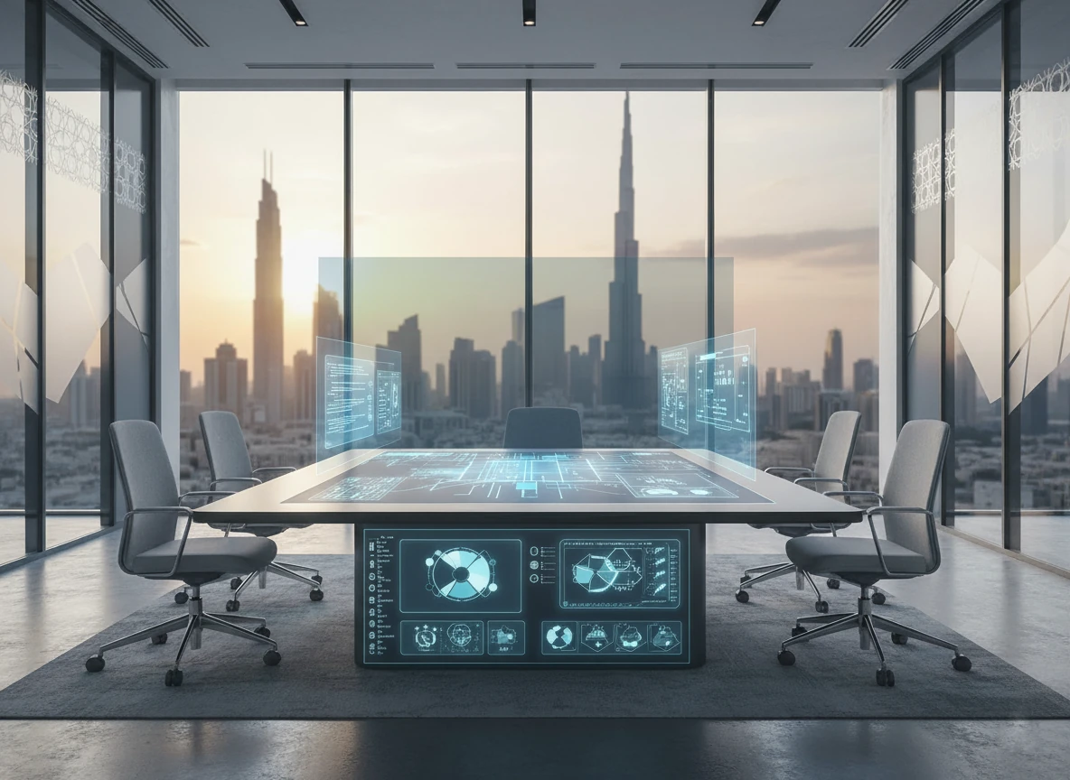 Inside Dubatech office in Dubai